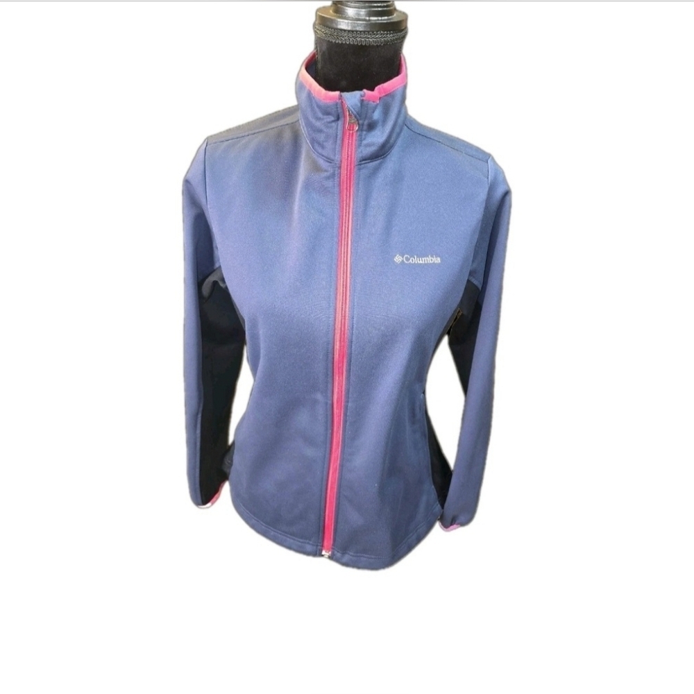 Columbia Omni-Heat Reflective Thermal Jacket Women Small Blue Performance Layer